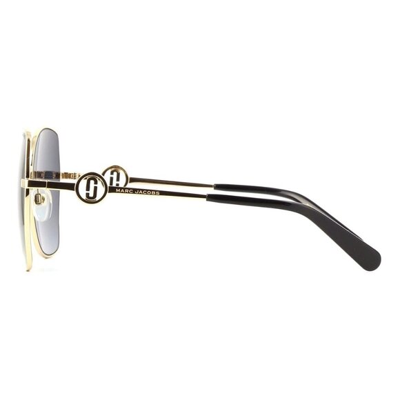 New MARC JACOBS Gold Square Marc 688/S RHL9O Sunglasses Women - Picture 3 of 4